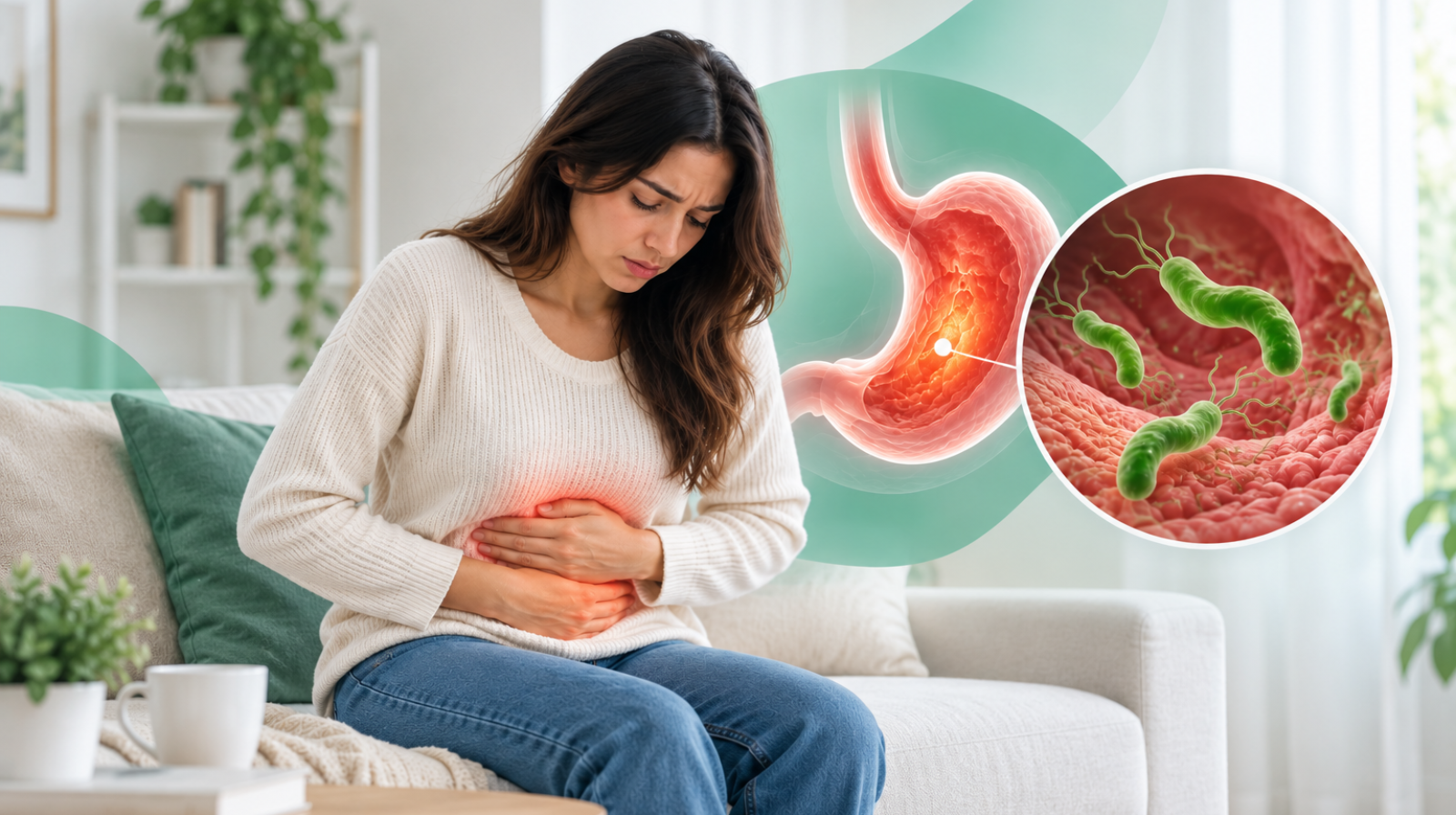 أعراض جرثومة المعدة عند النساء: عدوى شائعة جداً وغالباً صامتة
