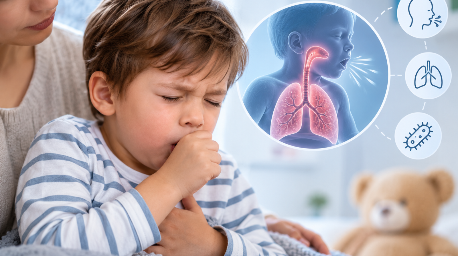 أعراض بوحمرون (السعال الديكي) عند الأطفال: مرض لا يجب الاستهانة به أبداً